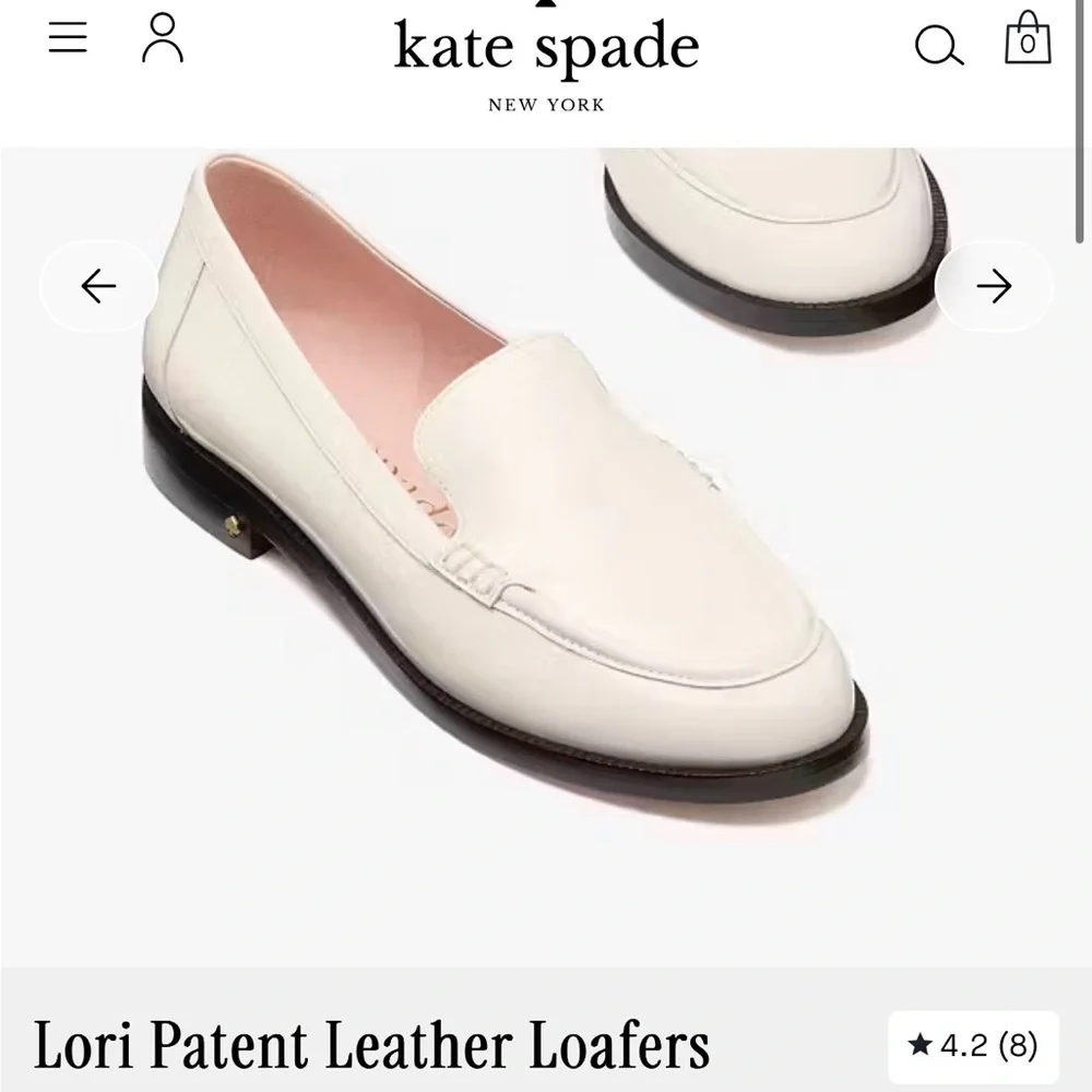 Kate Spade Lori Patent Leather Loafers 6.5 - Never worn with original box - Picture 3 of 9